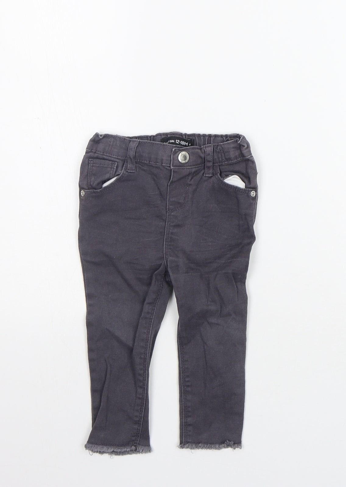 deniem co Girls Grey   Jogger Jeans Size 12-18 Months