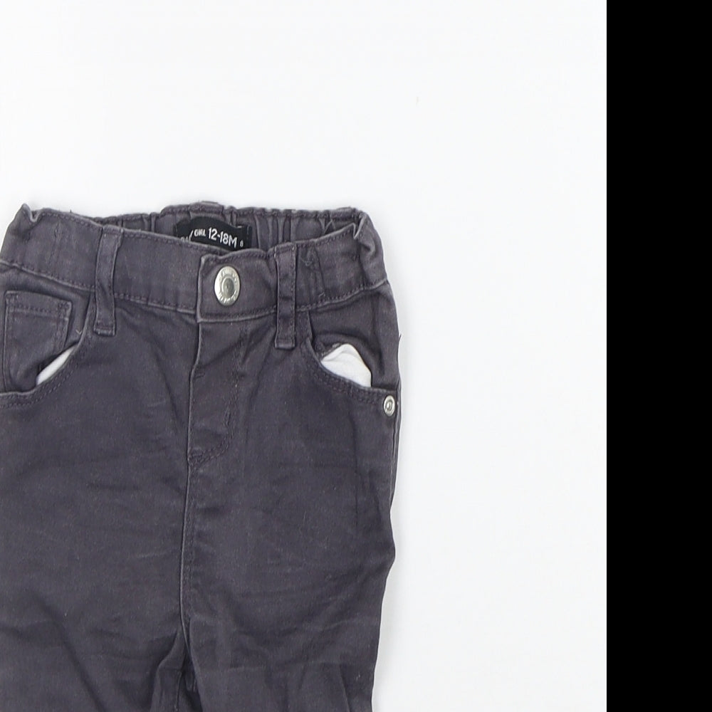 deniem co Girls Grey   Jogger Jeans Size 12-18 Months