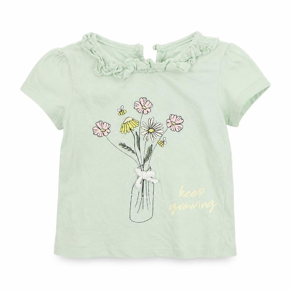 Primark Girls Green   Basic T-Shirt Size 18-24 Months