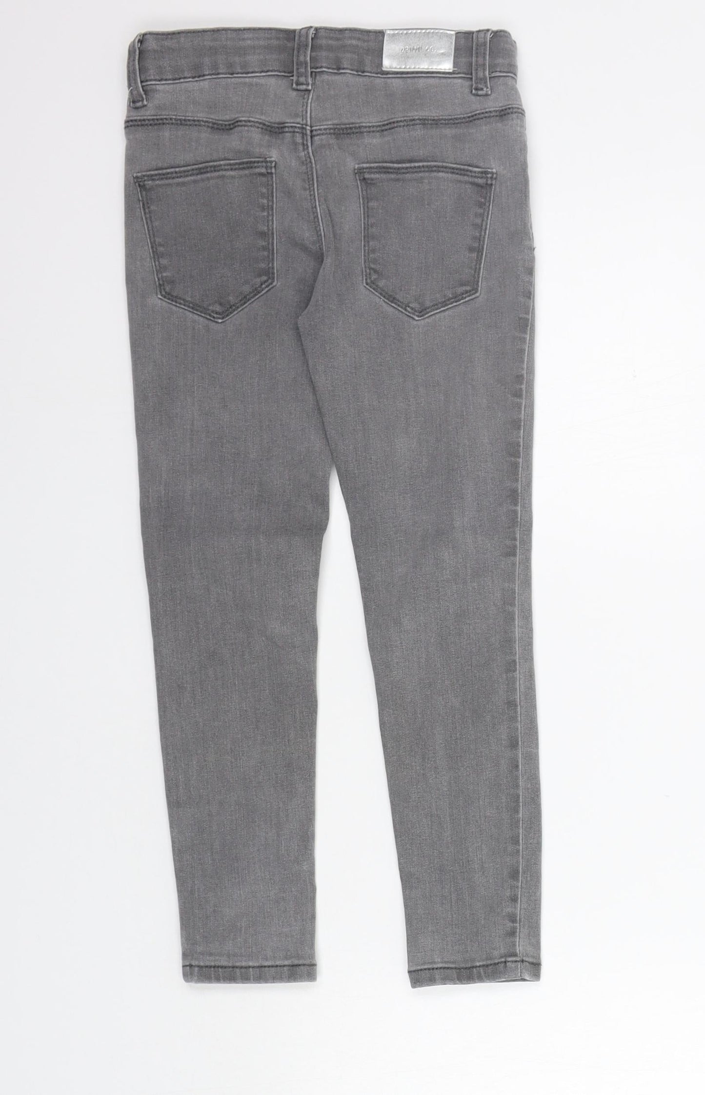 deniem co Girls Grey   Straight Jeans Size 6-7 Years - washable mark