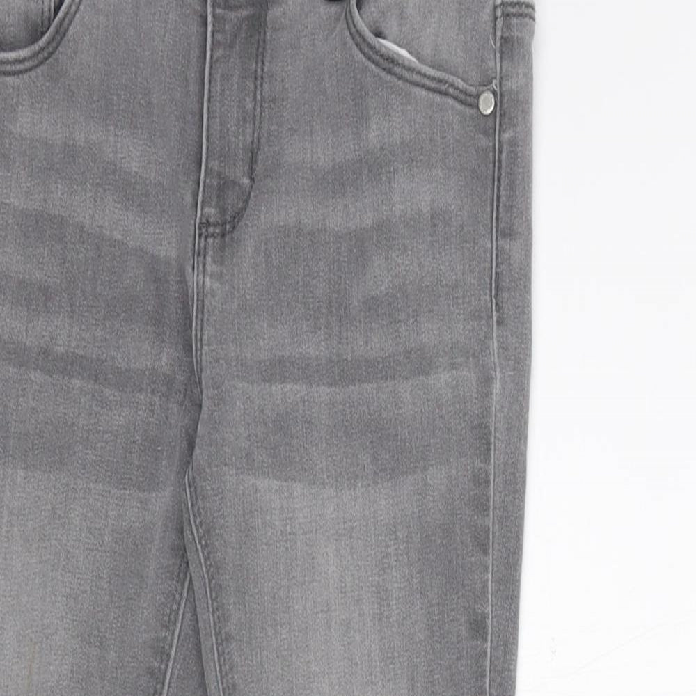 deniem co Girls Grey   Straight Jeans Size 6-7 Years - washable mark