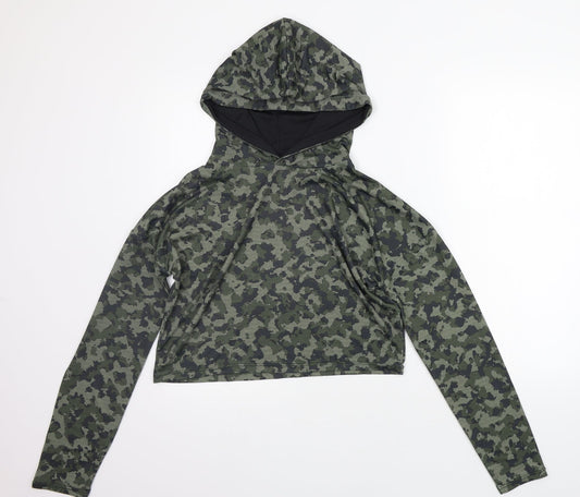 Atmosphere Womens Green Geometric  Pullover Jumper Size 10