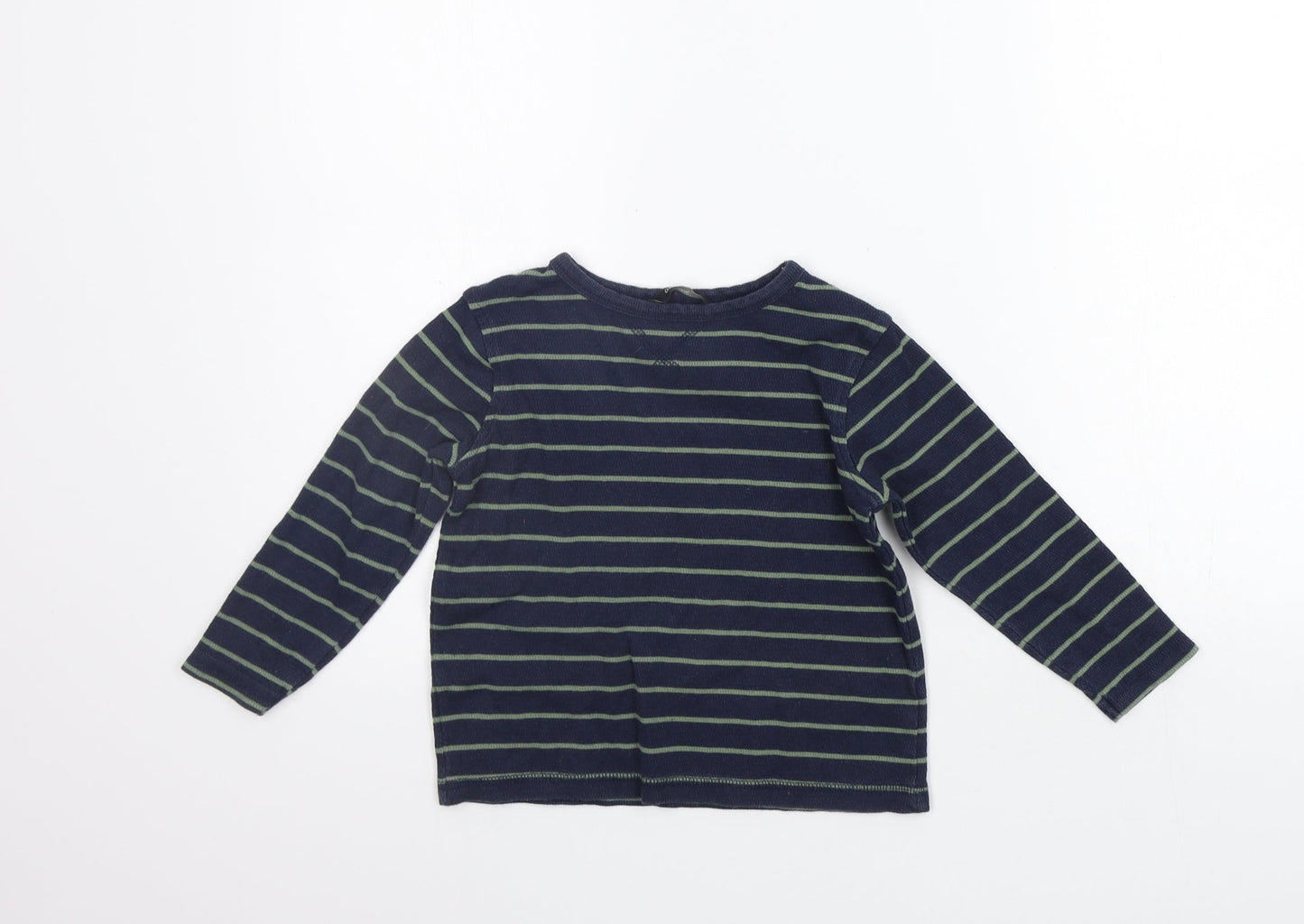George Girls Blue Striped  Pullover Jumper Size 4-5 Years