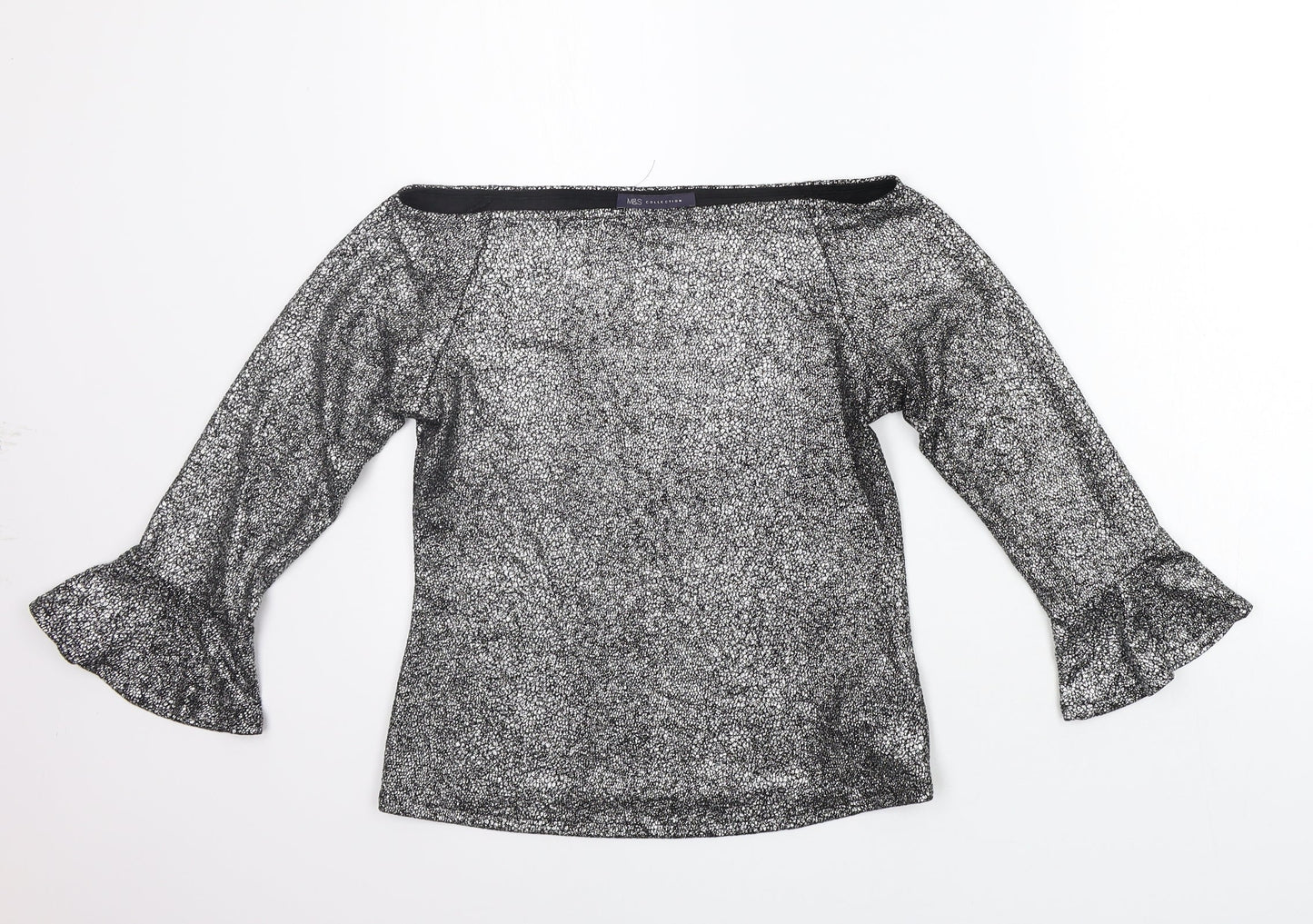 Marks and Spencer Womens Grey   Basic Blouse Size 12