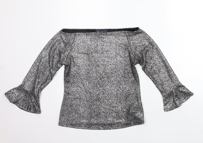 Marks & Spencer Womens Grey   Basic Blouse Size 12