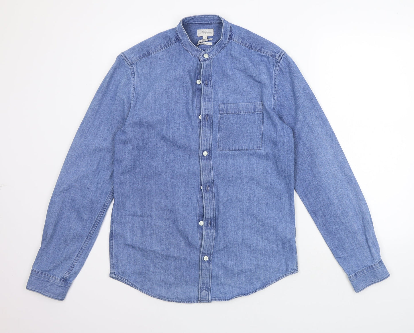 NEXT Womens Blue   Basic Button-Up Size S