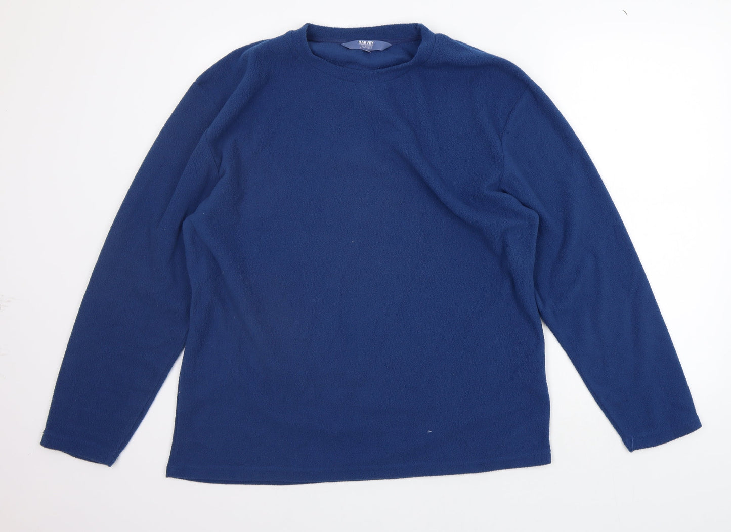 Harvey James Mens Blue   Pullover Jumper Size L