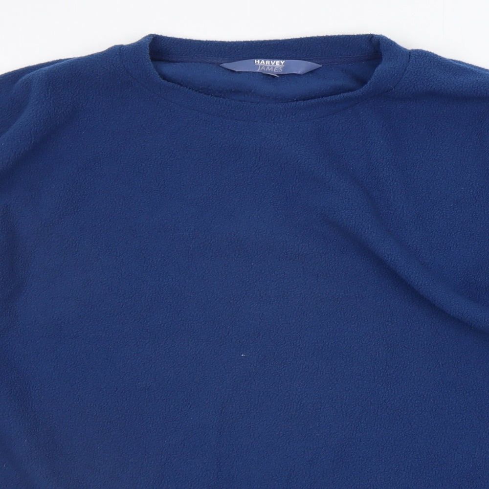 Harvey James Mens Blue   Pullover Jumper Size L