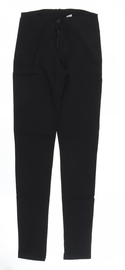 Preworn Womens Black   Carrot Trousers Size 10 L30 in