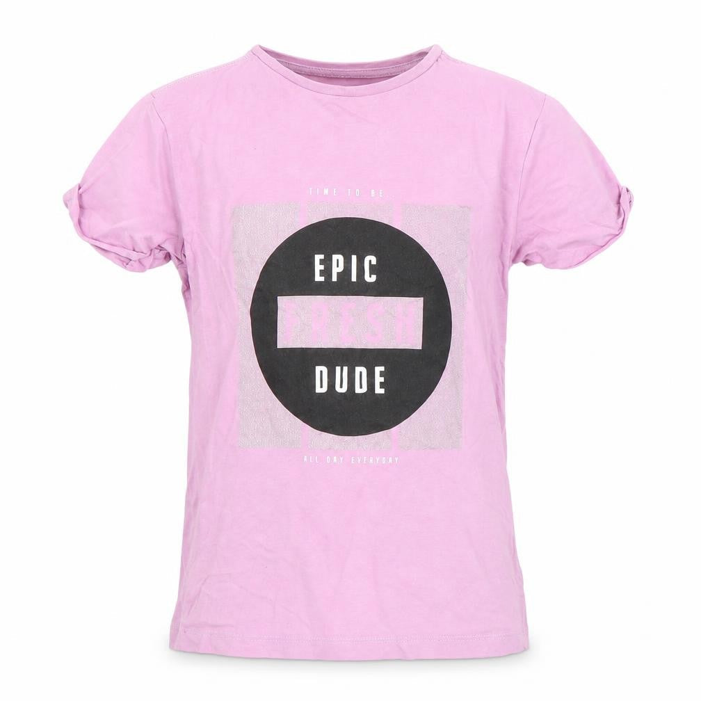 George Girls Purple   Basic T-Shirt Size 7-8 Years
