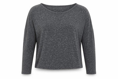 Front view of ASOS women’s grey basic blouse, size UK 12