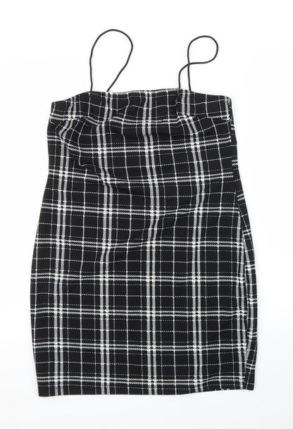 SHEIN Womens Black Check  Bodycon  Size L