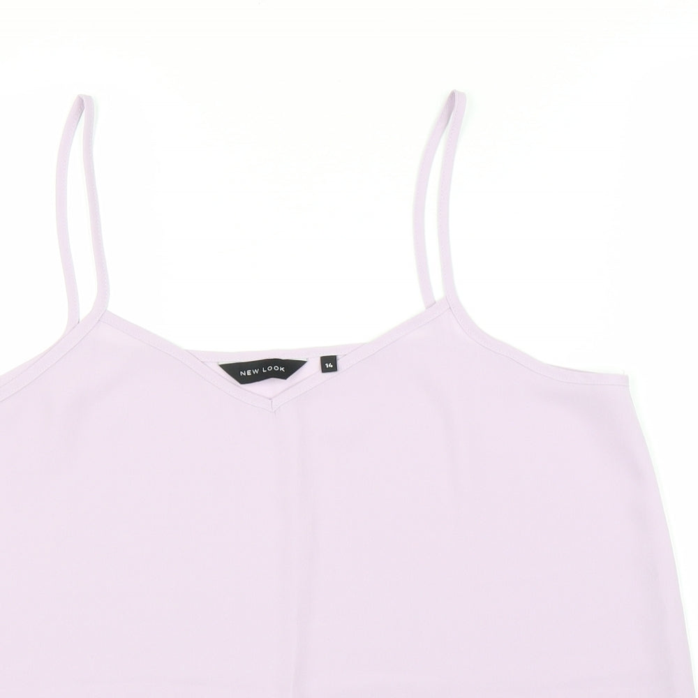 New Look Womens Purple   Camisole Blouse Size 14