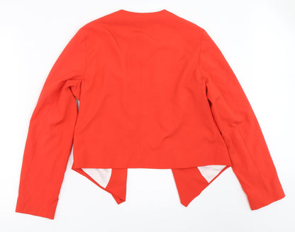 Back view of Dorothy Perkins women’s red jacket, size UK 8