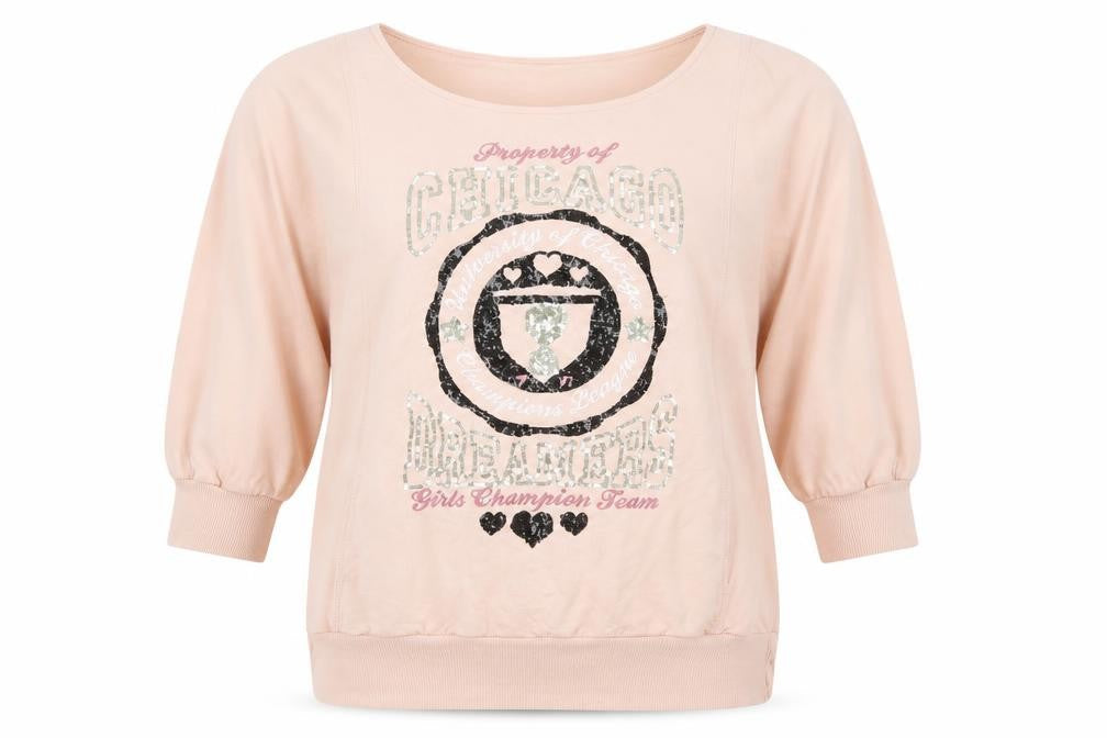 Select Womens Pink   Pullover Sweatshirt Size 16
