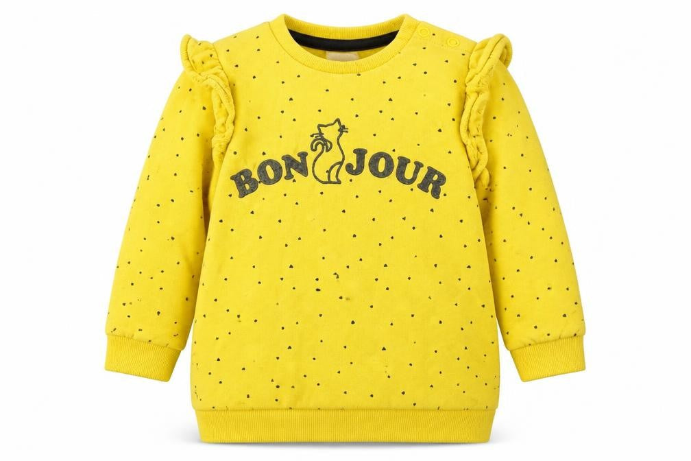 So Cute Girls Yellow   Pullover Jumper Size 18-24 Months