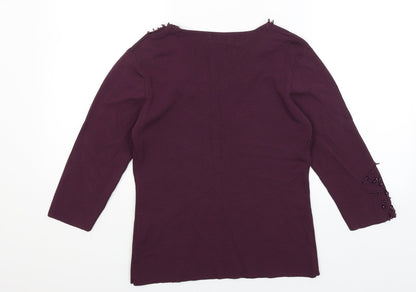 Sky Womens Purple   Basic T-Shirt Size 12