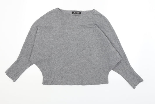 Alexara Womens Grey   Pullover Jumper Size M