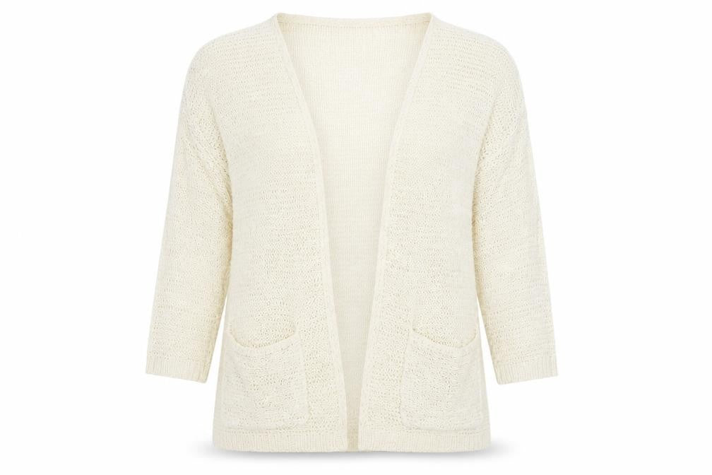 H&M Womens Ivory   Wrap Jumper Size L