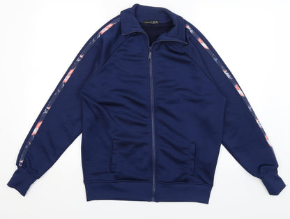 Additional front view of Atmosphere women’s blue full zip jumper, size UK 14