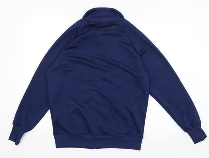 Back view of Atmosphere women’s blue full zip jumper, size UK 14