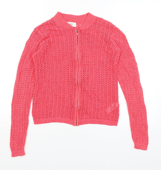 NEXT Womens Red   Full Zip Jumper Size 8