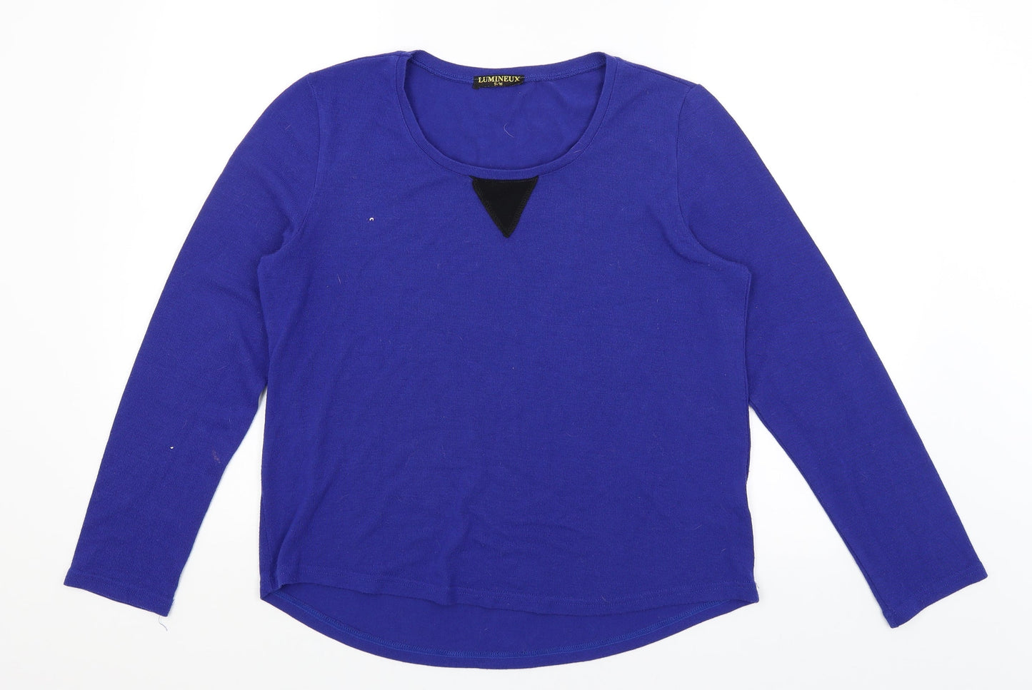 Lumineux Womens Blue   Pullover Jumper Size M
