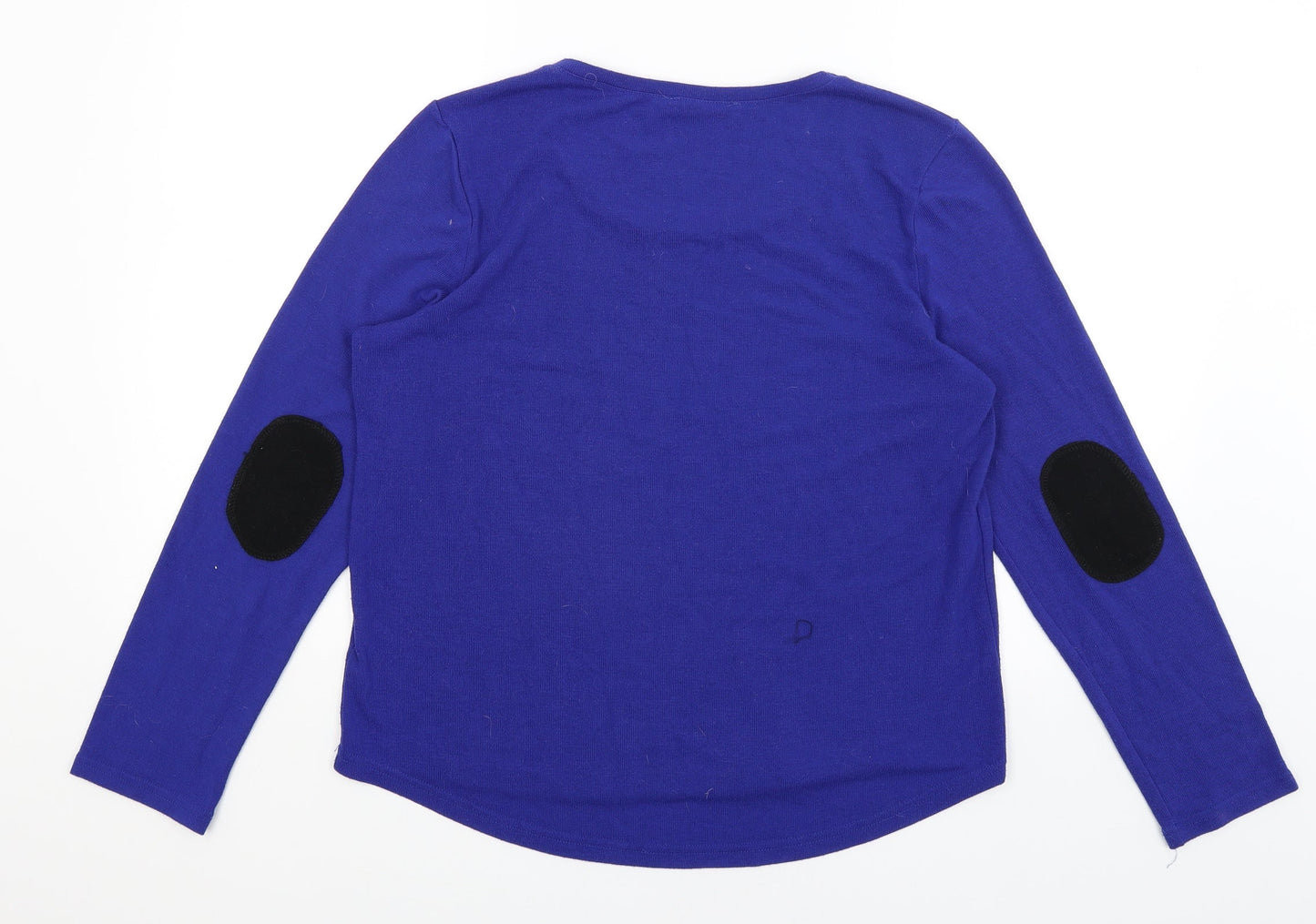 Lumineux Womens Blue   Pullover Jumper Size M