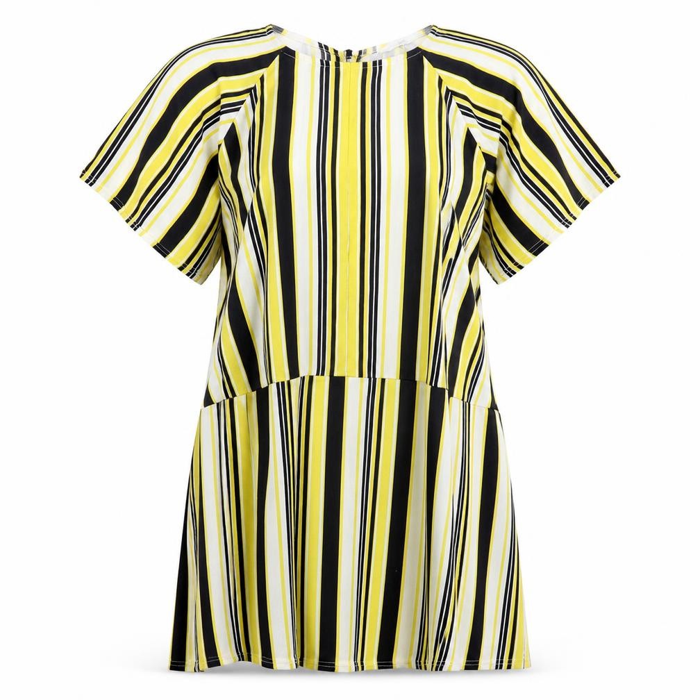 NEXT Womens Yellow Striped  A-Line  Size 10