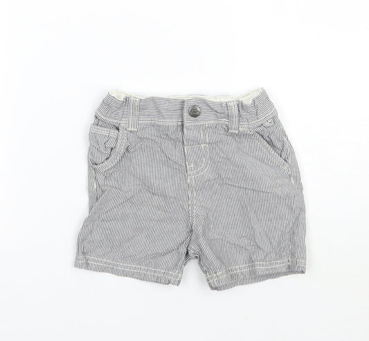 TU Baby White Striped  Cropped Leggings Size 9-12 Months