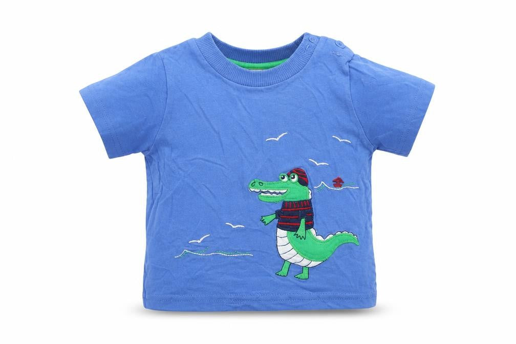 John Lewis Boys Blue   Basic T-Shirt Size 3-6 Months