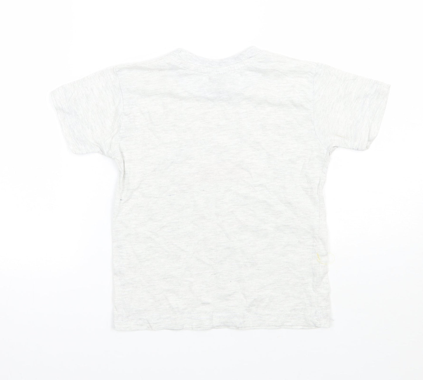 Preworn Boys Grey   Basic T-Shirt Size 3-4 Years