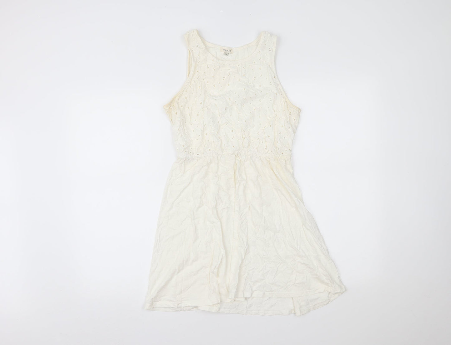 River Island Womens White   Fit & Flare  Size 10