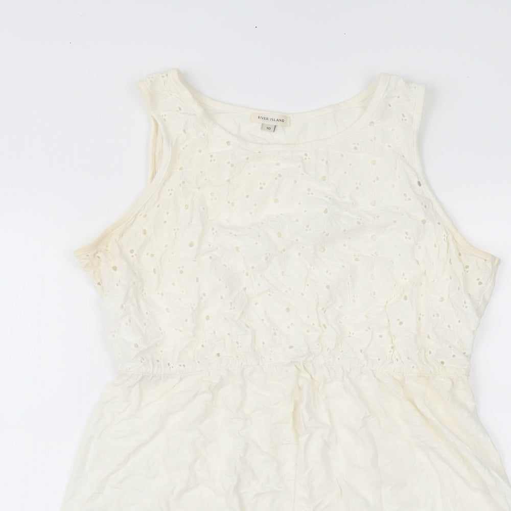 River Island Womens White   Fit & Flare  Size 10