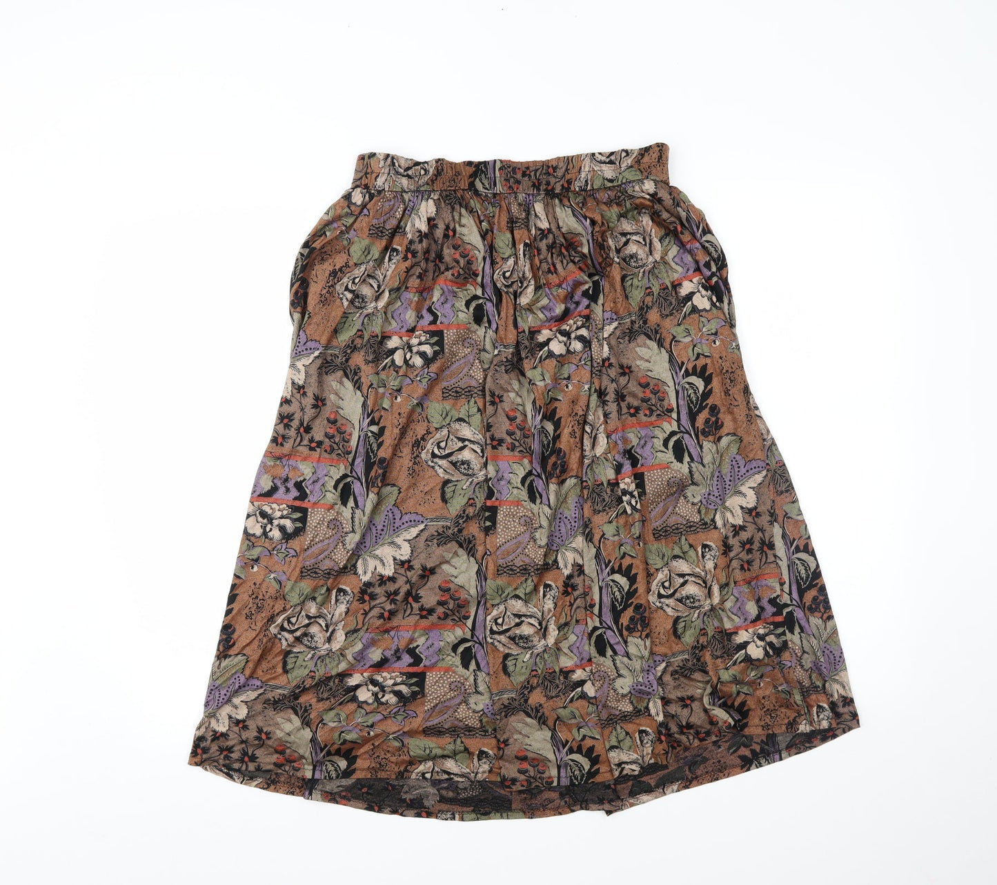Preworn Womens Multicoloured Floral  Flare Skirt Size 34