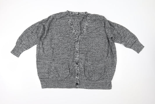 Simply Be Womens Grey   Cardigan Jumper Size L