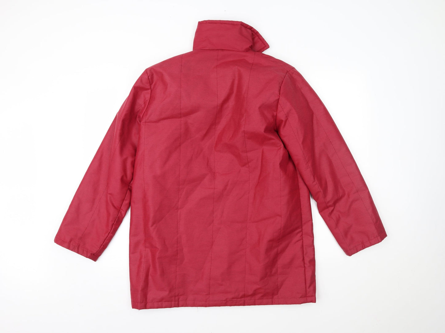 Preworn Womens Red   Overcoat Coat Size 14