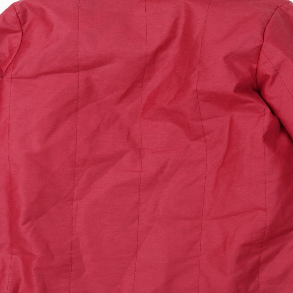 Preworn Womens Red   Overcoat Coat Size 14