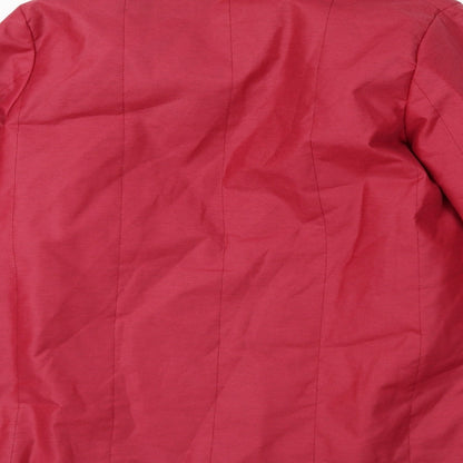 Preworn Womens Red   Overcoat Coat Size 14