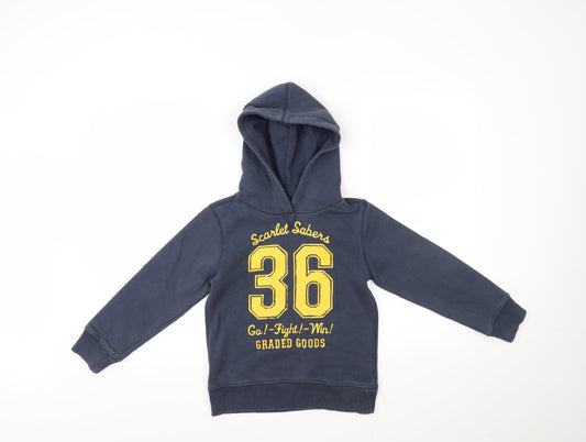 H&M Girls Blue   Pullover Hoodie Size 7-8 Years