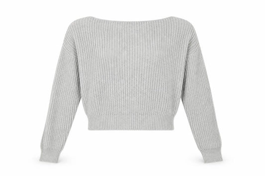 PRETTYLITTLETHING Womens Grey   Pullover Jumper Size 6