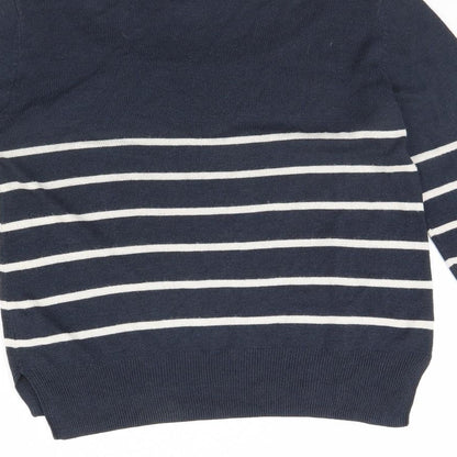 Preworn Womens Blue Striped  Pullover Jumper Size XS