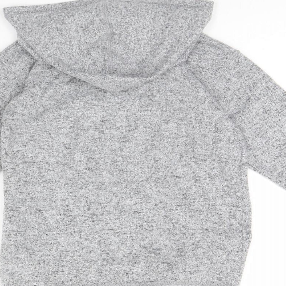 Blue Zoo Girls Grey   Pullover Hoodie Size 4 Years  - motorbike