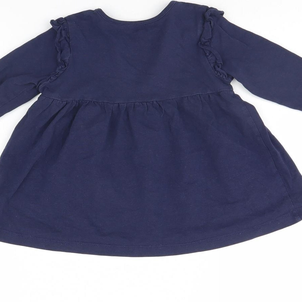 George Girls Blue   Basic Blouse Size 18-24 Months