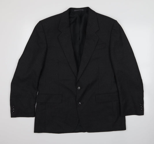 Canada Mens Grey Striped  Jacket Suit Jacket   - Pinstripe Jacket
