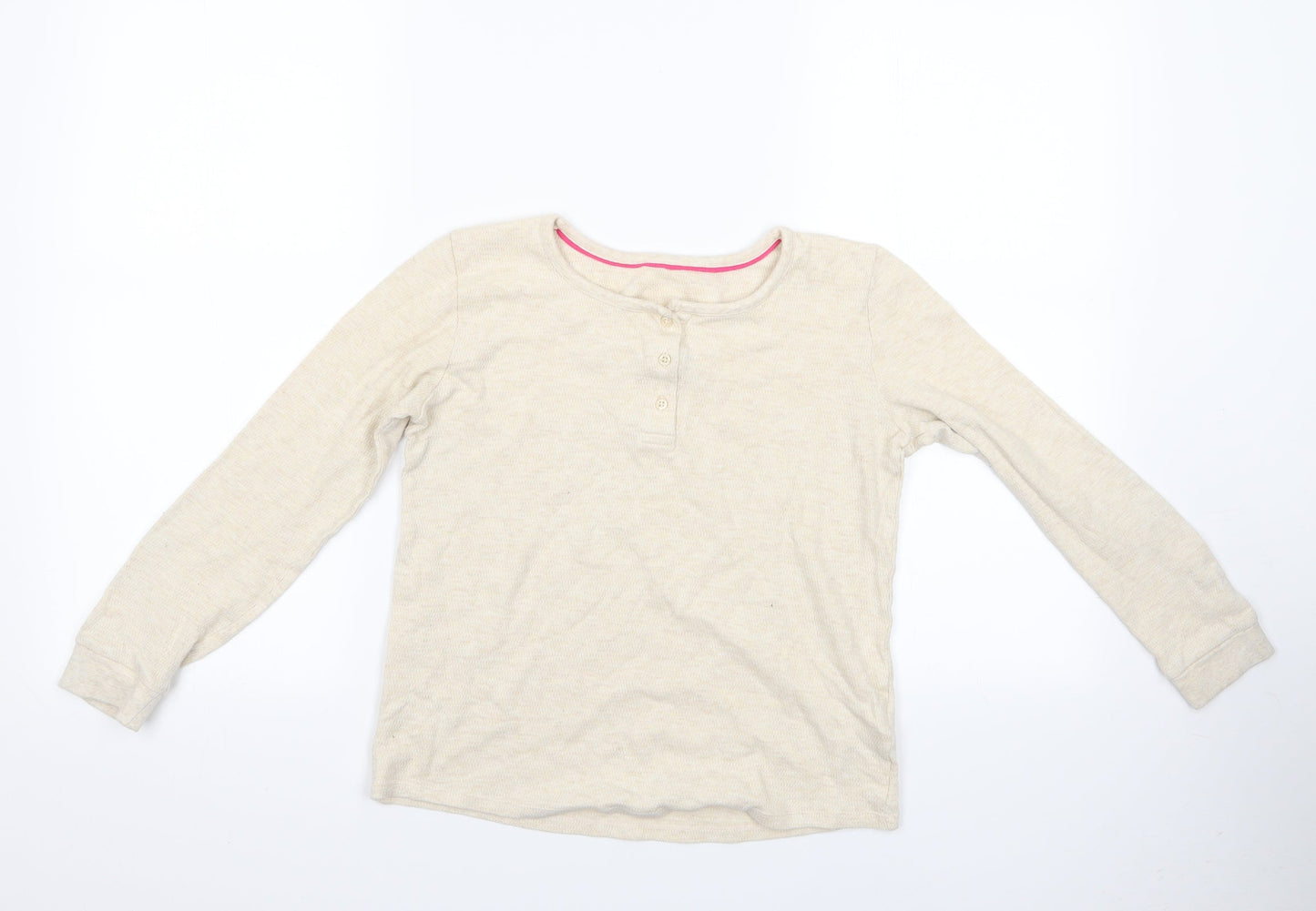Marks and Spencer Girls Ivory Geometric   Pyjama Top Size 11-12 Years  - Pyjama Top