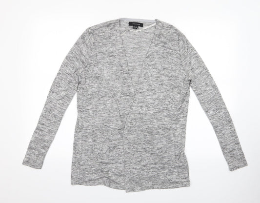 Atmosphere Womens Grey Herringbone  Wrap Jumper Size 6  - Wrap Style Cardigan