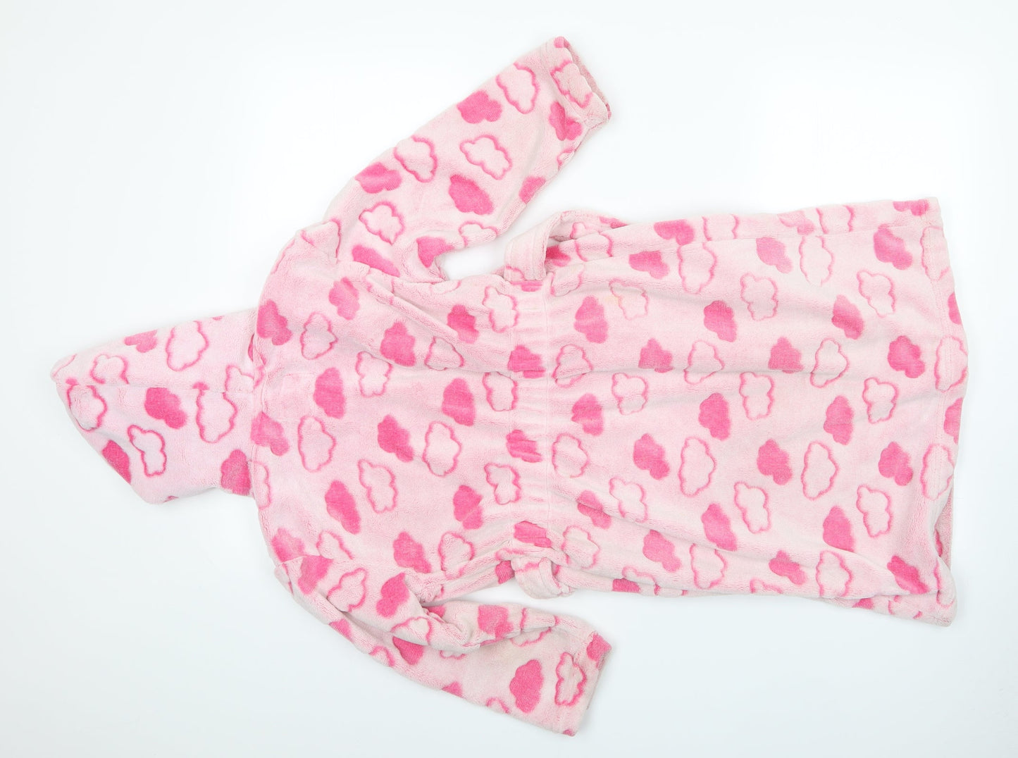 Florence and Fred Girls Pink    Robe Size 7-8 Years  - Cloud Print
