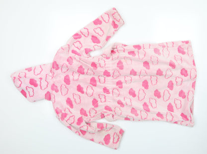 F&F Girls Pink    Robe Size 7-8 Years  - Cloud Print
