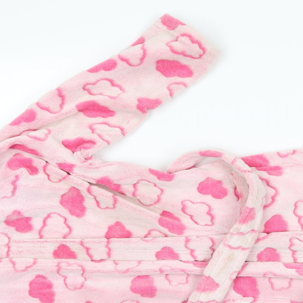 Florence and Fred Girls Pink    Robe Size 7-8 Years  - Cloud Print